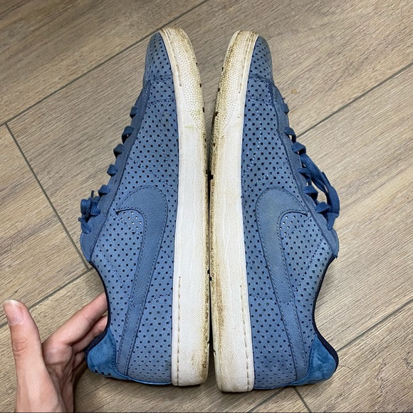 NIKE men’s blue suede Tennis Classic Ultra QS sneakers 12.5 ocean fog blue - Picture 7 of 13